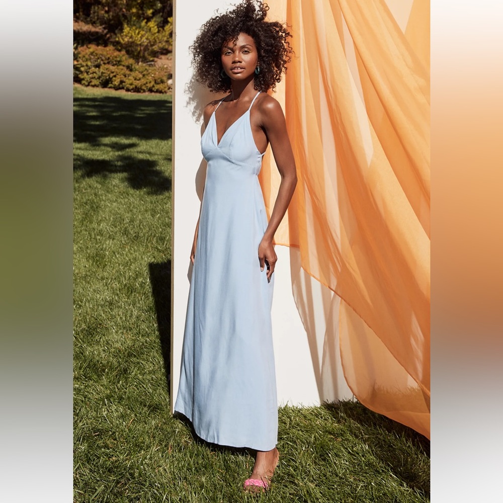 Dusty Blue Maxi Dress